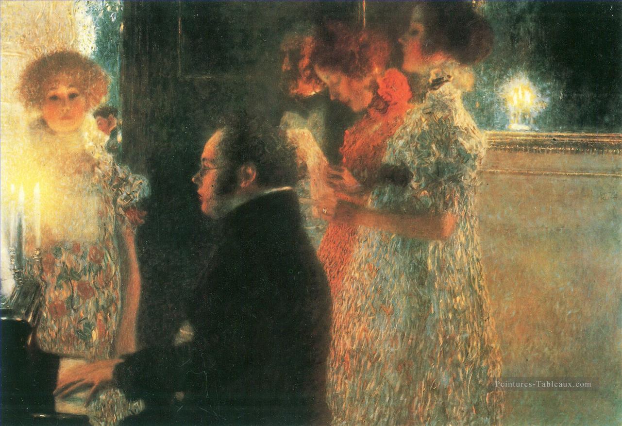 Schubert au piano I Gustav Klimt Peintures à l'huile